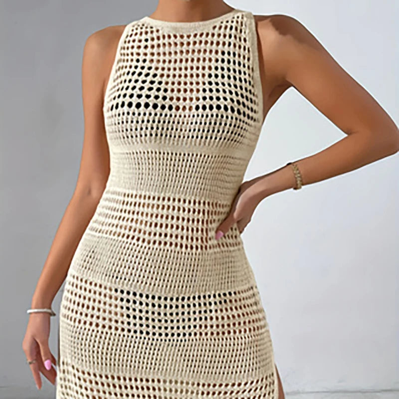 Split Backless Cover-Up