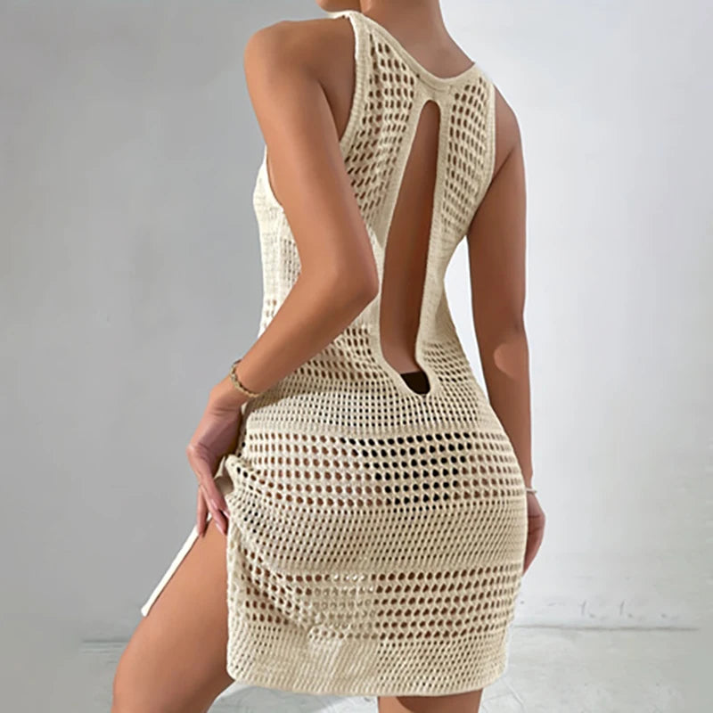 Split Backless Cover-Up
