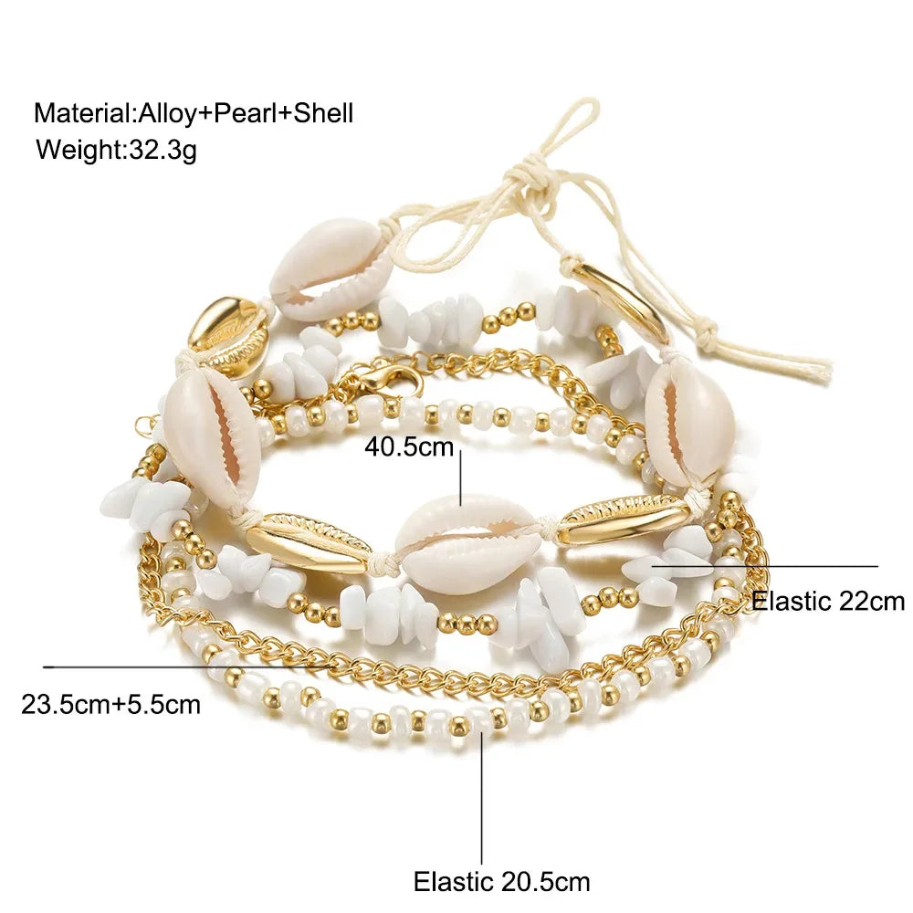 Bohemian Anklet Set